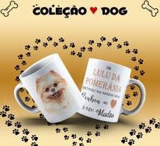 Caneca de raças de cachorros Lulu Pomerânia