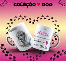 Caneca de raças de cachorros Poodle