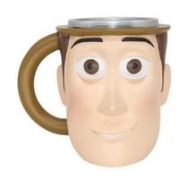 Caneca de Resina e Alumínio 3D Xerife Woody Toy Story 250 ml na Caixa