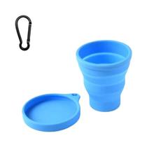 Caneca De Silicone Dobrável Portátil De 180ML Com Tampa, Mini Copo Retrátil Para Café, Ideal Para