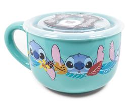 Caneca de Sopa Lilo & Stitch Aloha - 700ml com Tampa