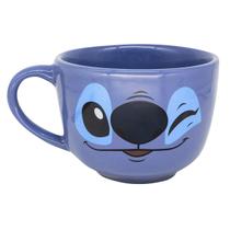 Caneca de Sopa Stitch 500ml em Cerâmica Produto Oficial Licenciado Disney
