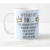 Caneca de tio 325ml Caneca Branca Personalizada Tio