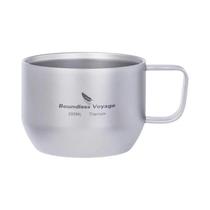 Caneca De Titânio Ultralight Com Dupla Parede, Portátil E Durável, Mini Copo Para Café Espresso E