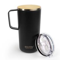 Caneca de viagem Asobu Tower de aço inoxidável revestida de cerâmica 600mL Caneca de viagem Asobu Tower de aço inoxidável revestida de cerâmica 600mL