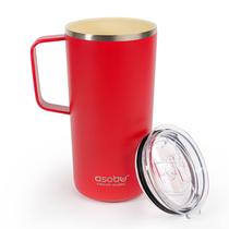 Caneca de viagem Asobu Tower de aço inoxidável revestida de cerâmica 600mL