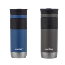 Caneca de viagem Contigo Byron, isolada a vácuo, 590 ml, pacote com 2