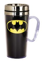 Caneca de viagem isolada Spoontiques Batman Logo 400ml preta