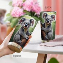 Caneca de viagem Oasisdream Tumbler 600 ml com estampa de coala