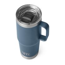 Caneca de viagem YETI Rambler em aço inoxidável 600ml azul nórdico Caneca de viagem YETI Rambler em aço inoxidável 600ml azul nórdico