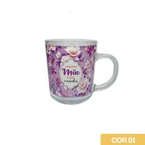 Caneca de Vidro 220ml Dia das Mães (sortido) Caneca de Vidro 220ml Dia das Mães (sortido)