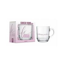 Caneca de Vidro - 300ml - Fé - Brasfoot Caneca de Vidro - 300ml - Fé - Brasfoot