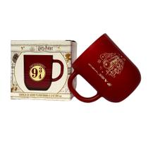 Caneca de Vidro 300ml Harry Potter Plataforma - Reliquias - Marca da Morte - Varinhas (Produto Oficial)