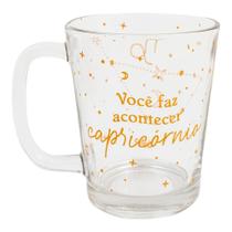 Caneca de vidro basic - astral capricórnio - UATT