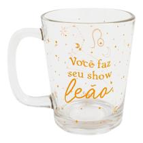 Caneca de vidro basic - astral leão - UATT