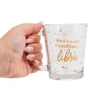 Caneca de vidro basic - astral libra - UATT