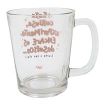 Caneca De Vidro Basic - Frases Cores e Amores Curta o Seu Dia