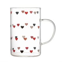 Caneca de Vidro Borossilicato Resistente a Calor Love 280ml