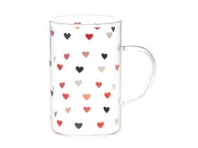 Caneca de Vidro Borossilicato Resistente a Calor Love 280ml