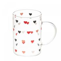 Caneca de Vidro Borossilicato Resistente ao Calor Love 200ml