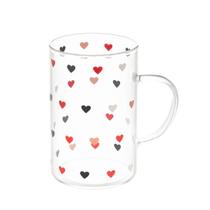 Caneca de Vidro Borossilicato Resistente ao Calor Love 280ml