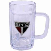 Caneca De Vidro Brasão 400ml - São Paulo SPFC - Mileno Caneca De Vidro Brasão 400ml - São Paulo SPFC - Mileno