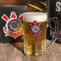 Caneca de vidro bristol 300ml corinthians para chopp - allmix