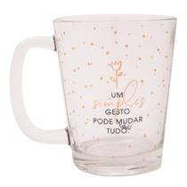 Caneca de Vidro Clássica 310ml - Design Simples e Elegante