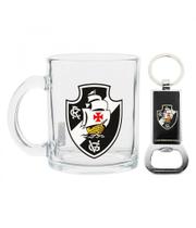 Caneca De Vidro Com Abridor Vasco 320ml