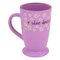 Caneca de vidro com base - calmomila - UATT