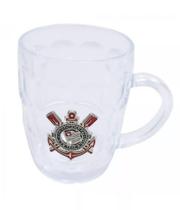 Caneca de Vidro Corinthians Com Simbolo em Relevo - Mileno