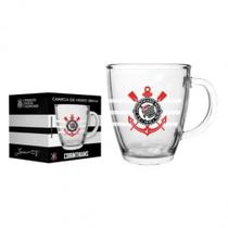 Caneca De Vidro Corinthians Timão Coringão Cônica 380ml Café Chá Uso Diário Presente