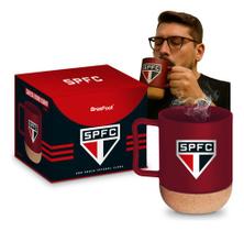 Caneca De Vidro Cork Com Base De Rolha São Paulo 350ml Caneca De Vidro Cork Com Base De Rolha São Paulo 350ml