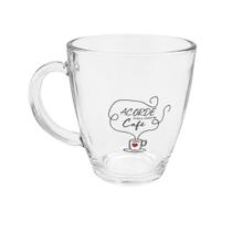 Caneca de Vidro Decorada 330ml Modelos Sortidos 7cm Caneca de Vidro Decorada 330ml Modelos Sortidos 7cm