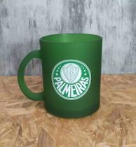 Caneca de Vidro Diamond Futebol Time Palmeiras 300ml - Brasfoot Produto Oficial