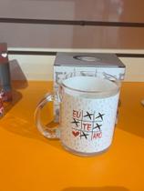 Caneca de Vidro Estampada Caneca de Vidro Estampada