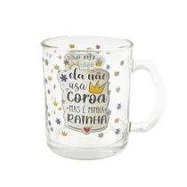 Caneca de Vidro Feliz Dia das Mães 320ml