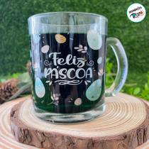 Caneca de Vidro - Feliz Páscoa - 320ml - 1 unidade - Rizzo