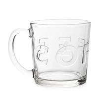 Caneca De Vidro Florence Transparente Coffe Com Alça 340 ML