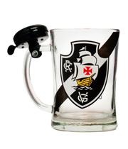 Caneca De Vidro Gigante Com Campainha 650ml - Vasco Caneca De Vidro Gigante Com Campainha 650ml - Vasco