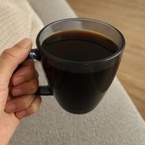 Caneca de Vidro Grossa 310ml Thika Alta Qualidade Cinza Caneca de Vidro Grossa 310ml Thika Alta Qualidade Cinza