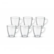 Caneca de Vidro para Café Espresso 70ML Jogo 6 Peças Transparente Fratelli Caneca de Vidro para Café Espresso 70ML Jogo 6 Peças Transparente Fratelli