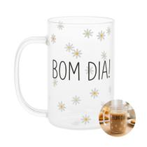 Caneca de Vidro para Cappuccino Café Chá Bom Dia Resistente a Calor 280ml Wolff Caneca de Vidro para Cappuccino Café Chá Bom Dia Resistente a Calor 280ml Wolff