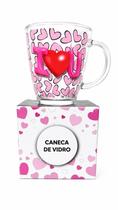 Caneca de Vidro Personalizada 380ml Eu Amo Minha Mãe Presente Criativo para Dia das Mães Outras Mensagens:I Love You