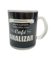 Caneca de Vidro Profissão 380ml- Informática