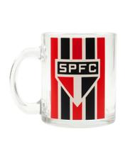 Caneca De Vidro SPFC Com Abridor De Garrafas 320ml TWZB13150B-2 - Mileno