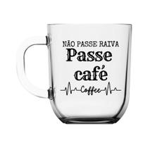 Caneca de Vidro Toronto Decorada Café - 300ml