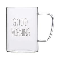 Caneca De Vidro Transparente Com Alça Para Café, Leite, Café Da Manhã, Conjunto Infantil, Presente