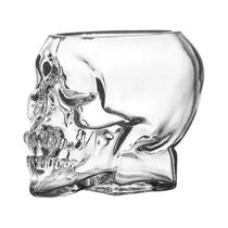 Caneca De Vidro Transparente Com Cabeça De Caveira Para Halloween, Copo De Cristal Para Café, Suco,