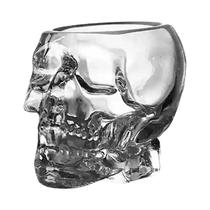 Caneca De Vidro Transparente Com Cabeça De Caveira Para Halloween, Copo De Cristal Para Café, Suco,